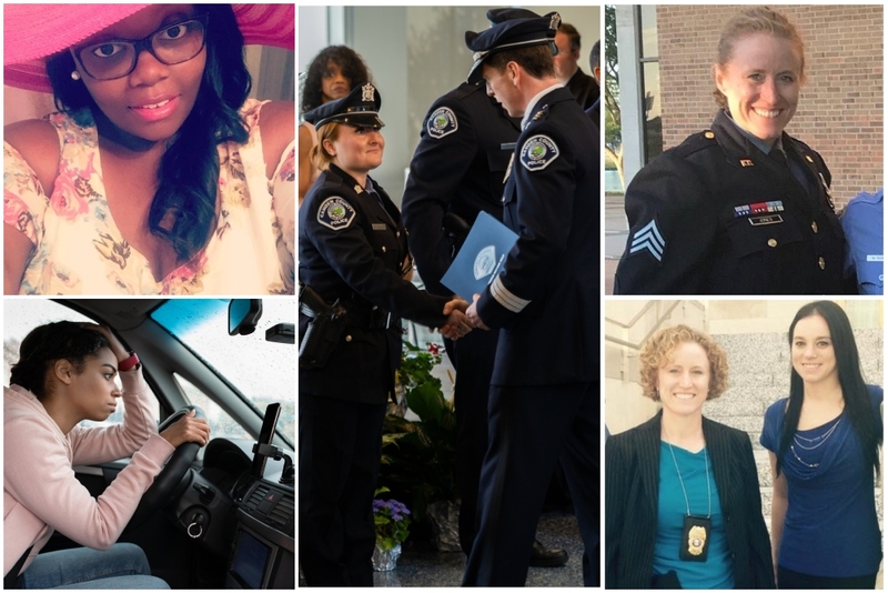 El oficial de policía no podía dejar ir a esta mujer | Facebook/@Niece713 & @Klynn Scales & Shutterstock 