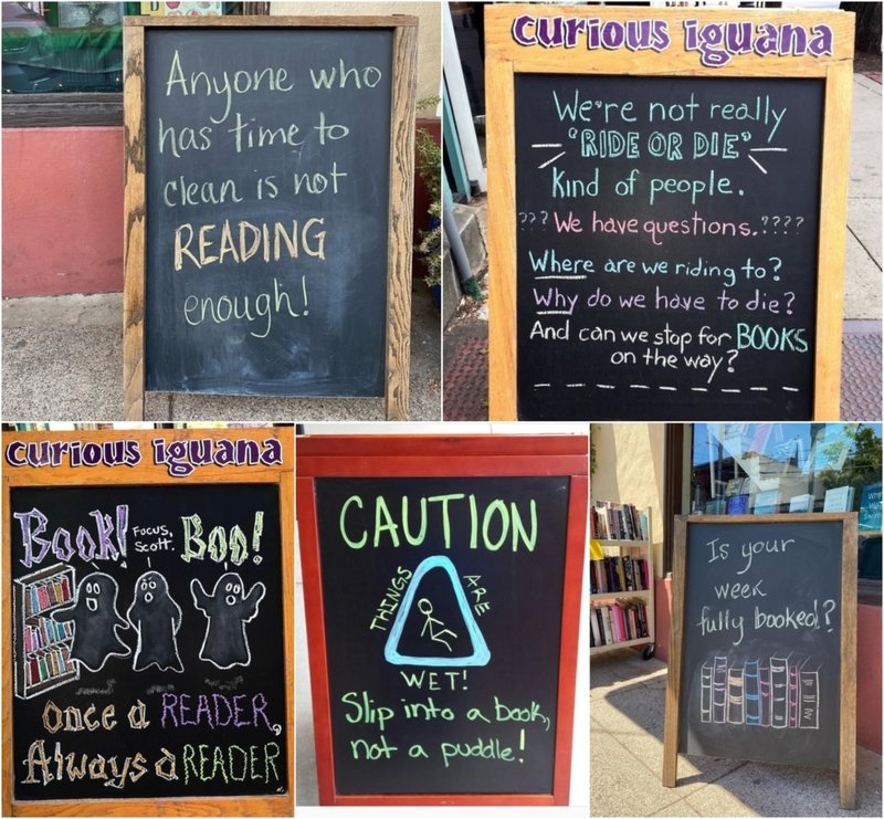 Clever Bookstore Signs That Will Make You Want to Read More: Part 2 | Instagram/@sonomareadersbooks & @curiousiguana & @thelastwordbookstore