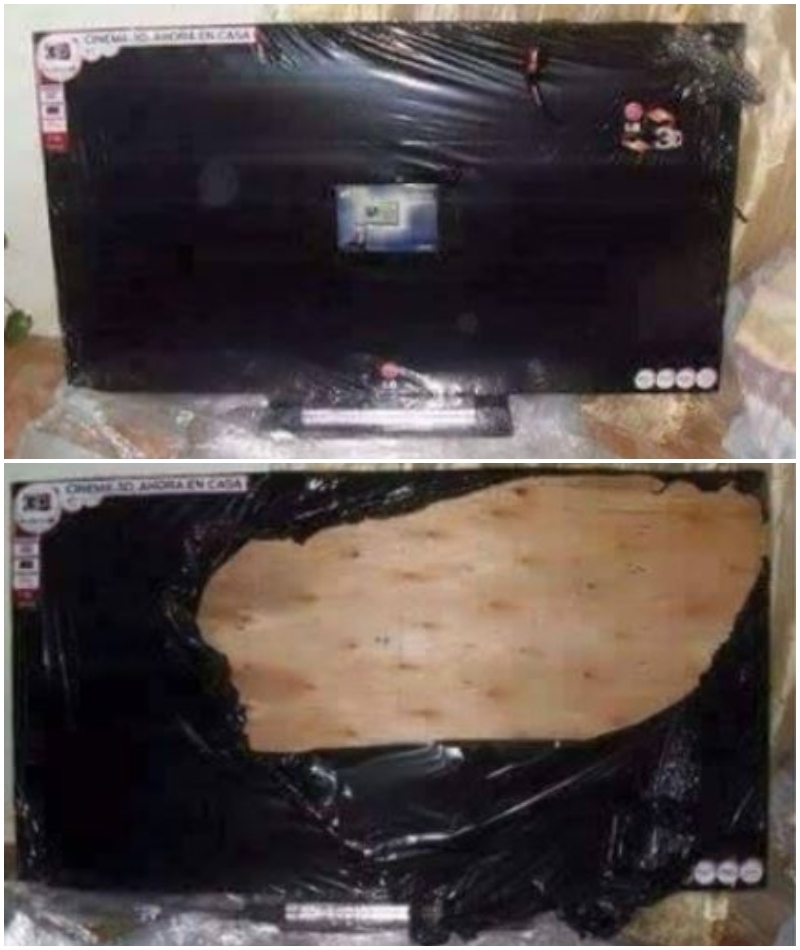 Fernseher aus Holz | Facebook/@sulitdesenyo
