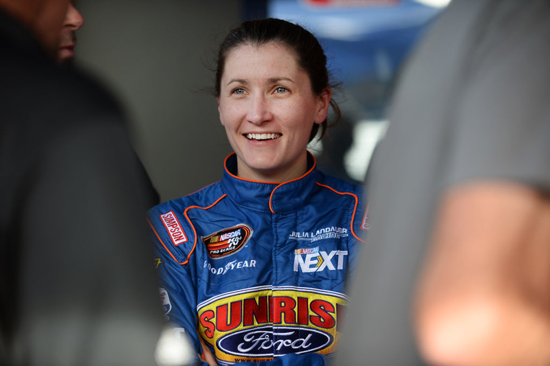 Julia Landauer - NASCAR K&N Pro Series West Female Champion | Getty Images Photo by Bart Young