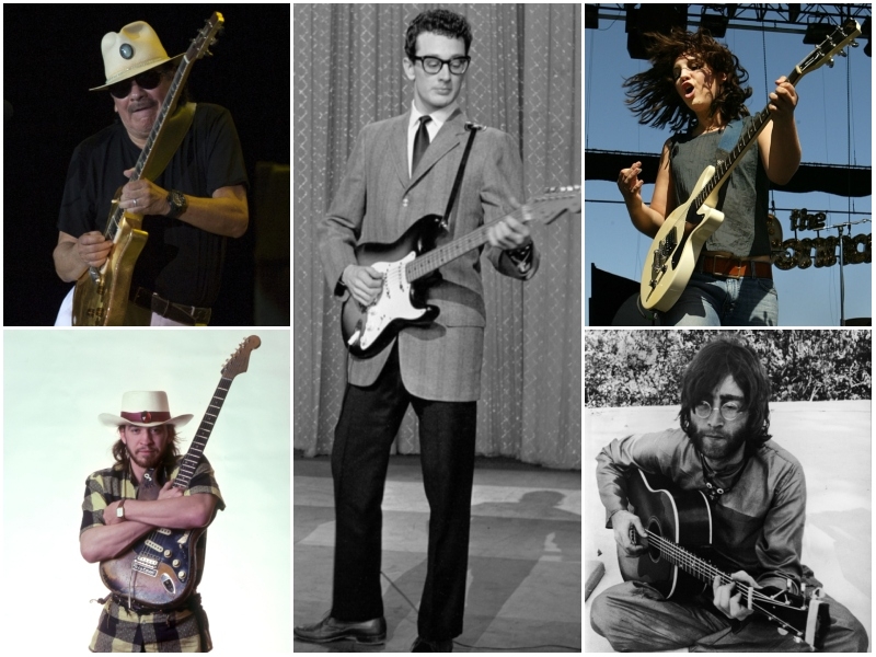 Get to Know the Best Guitarists Throughout History | Getty Images Photo by JORGE GUERRERO/AFP & Ross Marino & Steve Oroz/Michael Ochs Archives & Carlo Allegri & Keystone-France/Gamma-Keystone