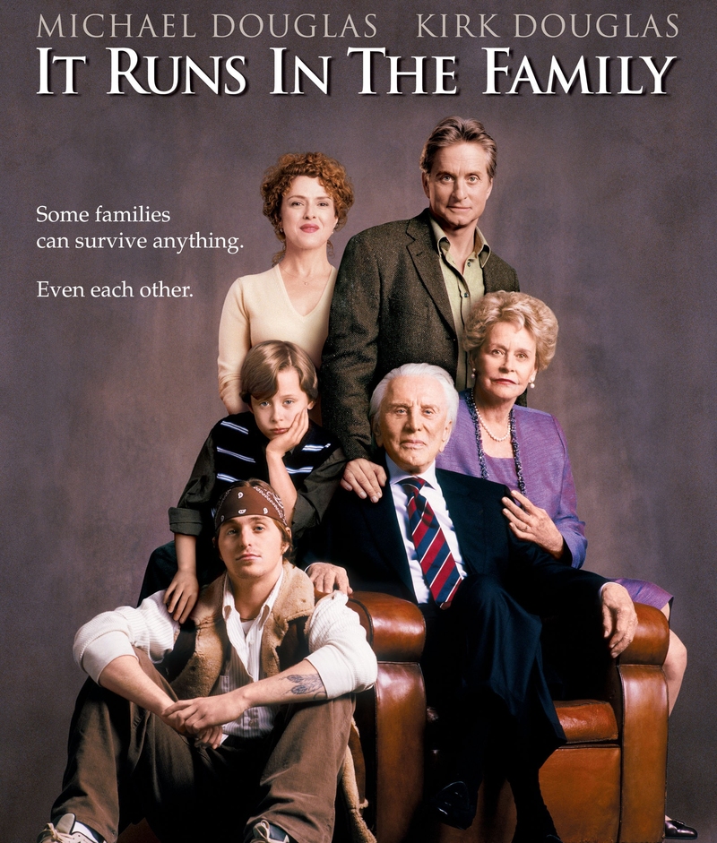 The Douglas Family Unite for a Film | Alamy Stock Photo