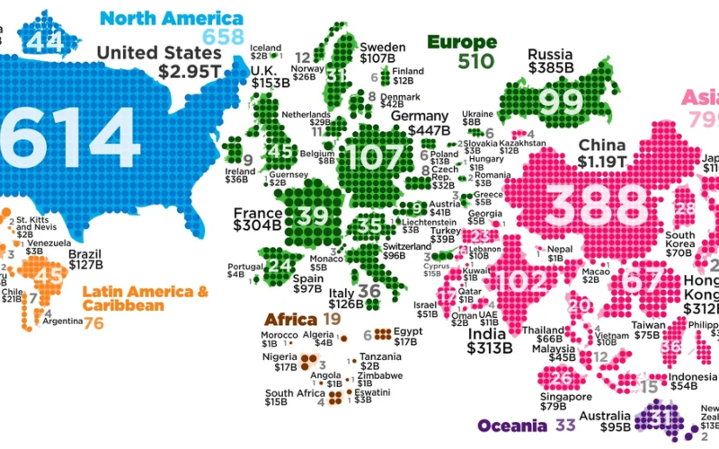 The Map of Billionaires | Reddit.com/PygmalionTheVI