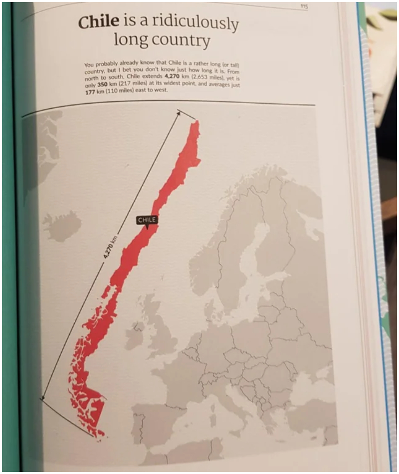 Chile Is Longer than Most of Europe | Reddit.com/AutomaticLibrarian14