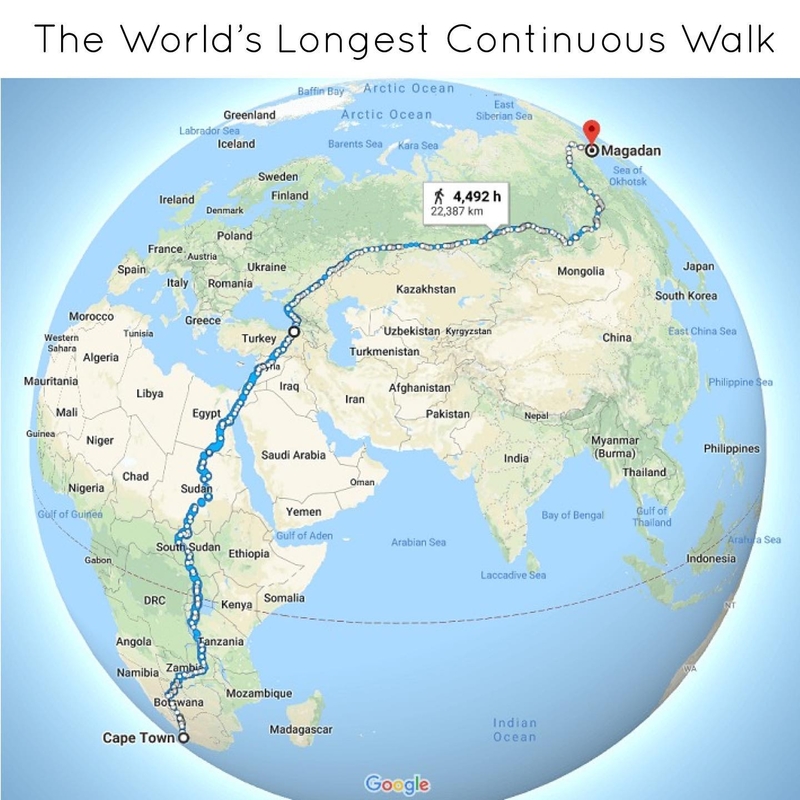The Longest Continuous Walk | Instagram/@rocaglobal