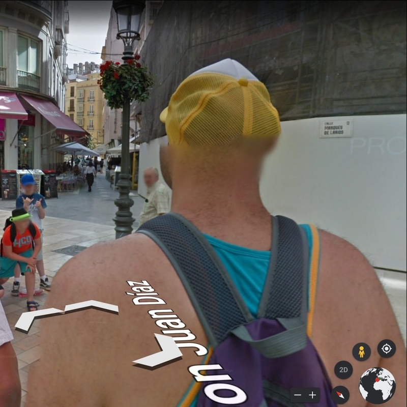 Cabeza de sombrero | Instagram/@paranabs via Google Street View