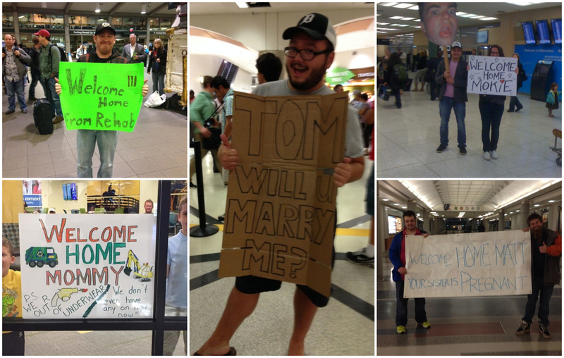 You Must See These Hilarious Airport Pick-Up Signs | Imgur.com/ramblindan2020 & markmyw0rds & WDNHq & uGg4coT & 6FTRqeo