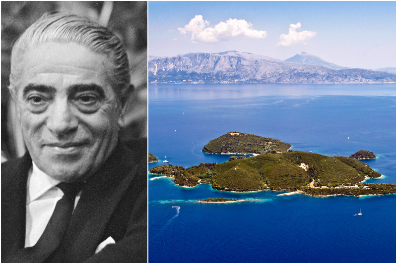 Aristóteles Onassis - Isla Skorpios, Grecia | Alamy Stock Photo by BNA Photographic & Shutterstock