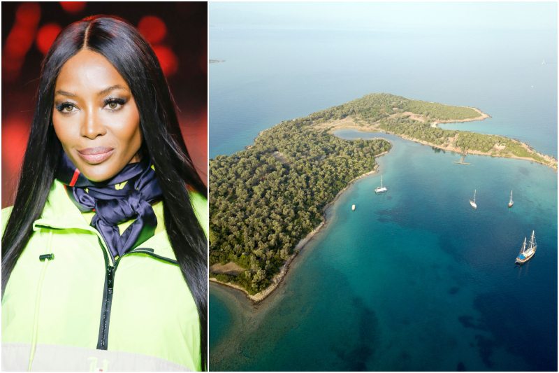 Naomi Campbell - Isla Playa de Cleopatra, Turquía | Getty Images Photo by Victor VIRGILE/Gamma-Rapho & Shutterstock