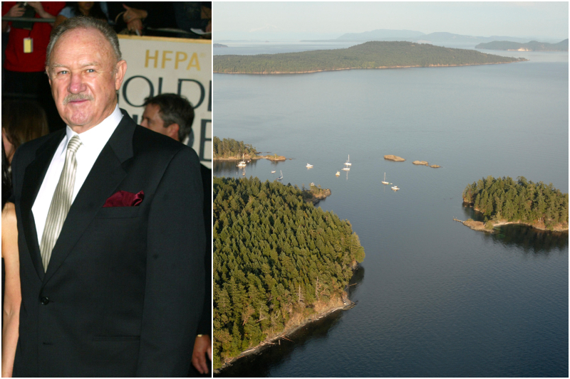 Gene Hackman - British Columbia, Canadá | Getty Images Photo by Jeffrey Mayer/WireImage & Alamy Stock Photo by Kevin Oke / DanitaDelimont.com