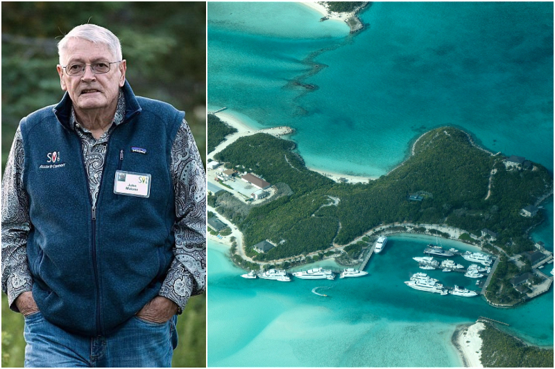 John Malone - Sampson Cay, Las Bahamas | Getty Images Photo by Drew Angerer & Flickr Photo by Alan Levine