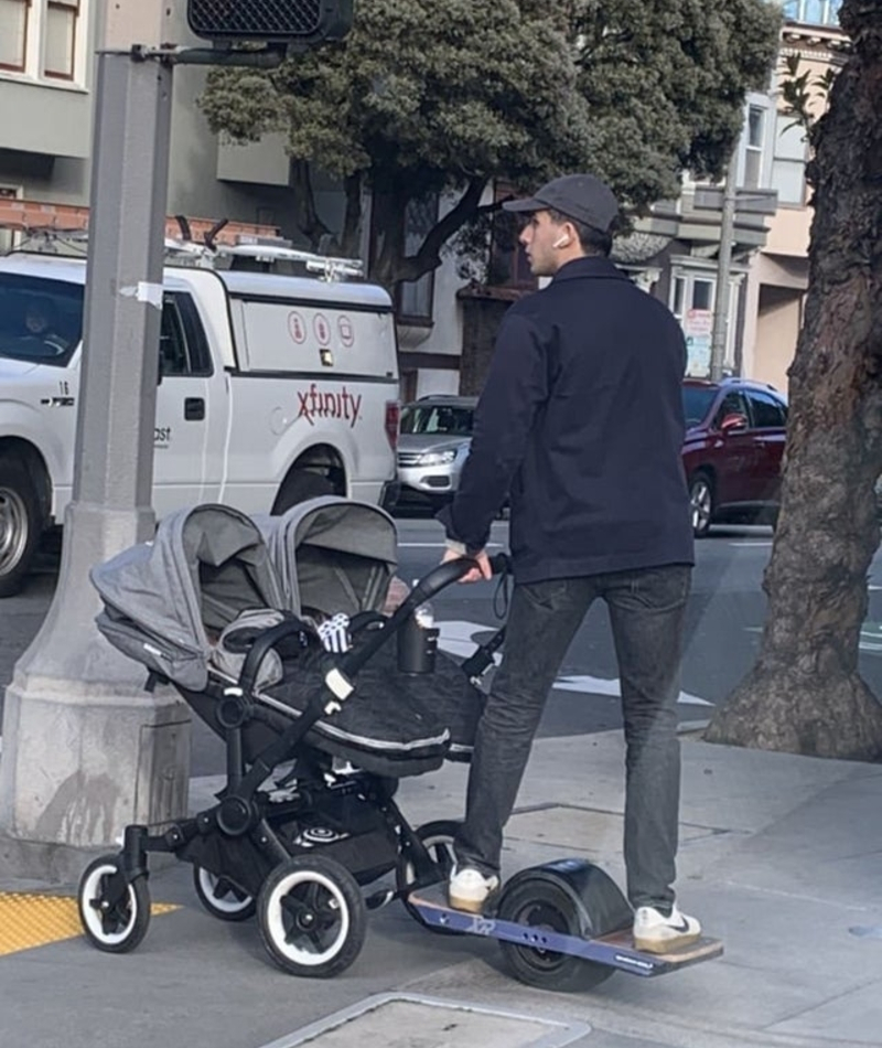 Baby Stroller and Scooter Hybrid | Reddit.com/miserlou