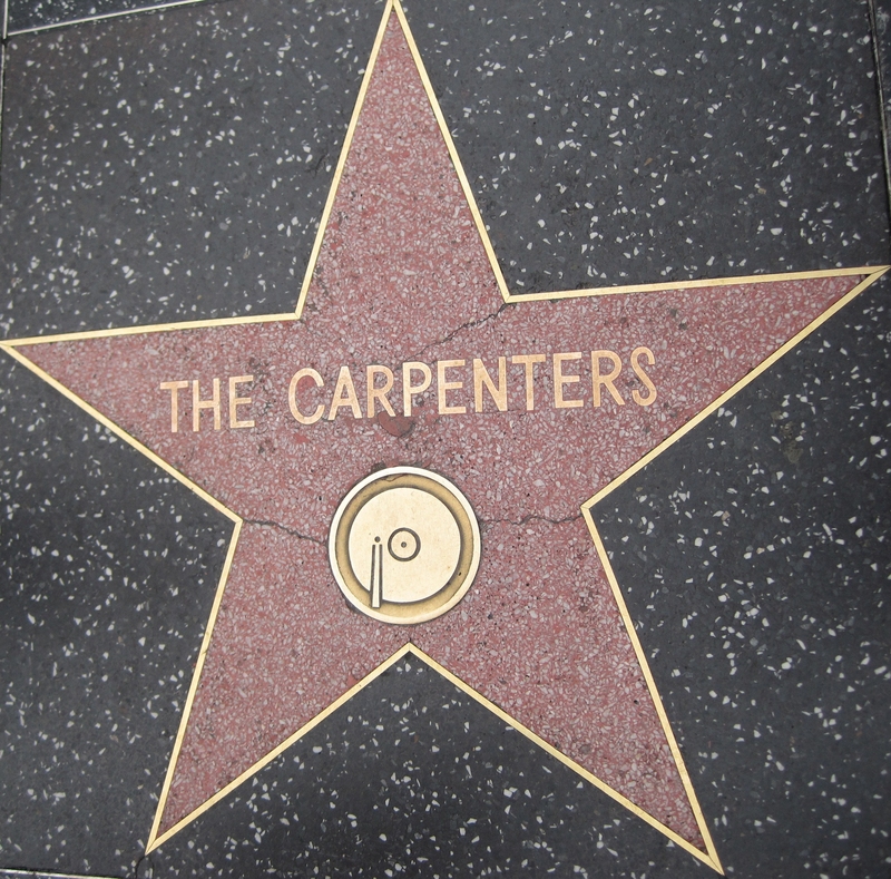 The Carpenters’ Hollywood Walk of Fame Star | Ritu Manoj Jethani/Shutterstock