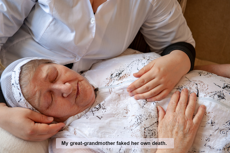 La anciana que fingió su propia muerte | Shutterstock