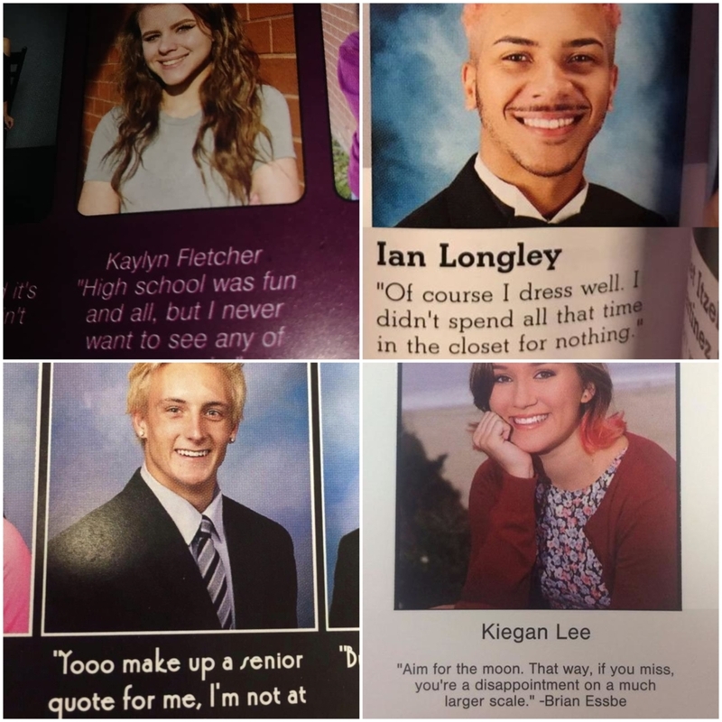 Hilarious Senior Yearbook Quotes That Cannot Be Unseen: Part 3 | Twitter/@SortaBad & Twitter/@okianlol & Instagram/@tabbyjewel & lImgur.com/7Yad0jc