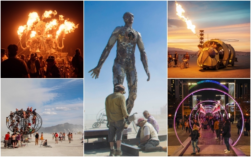These Stunning Photos Bring Burning Man to Life | Alamy Stock Photo by lukas bischoff & BLM Photo & Stephen Chung Chung