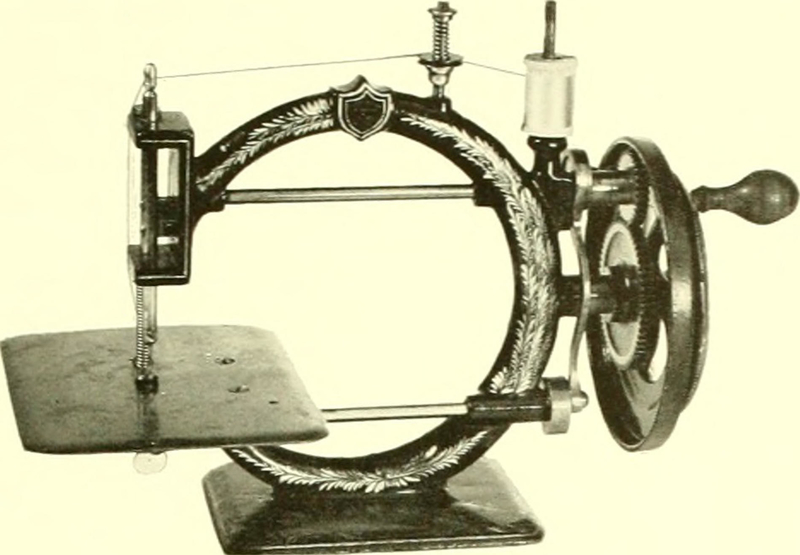 Máquina de coser de 1867 | Alamy Stock Photo by Book Worm 