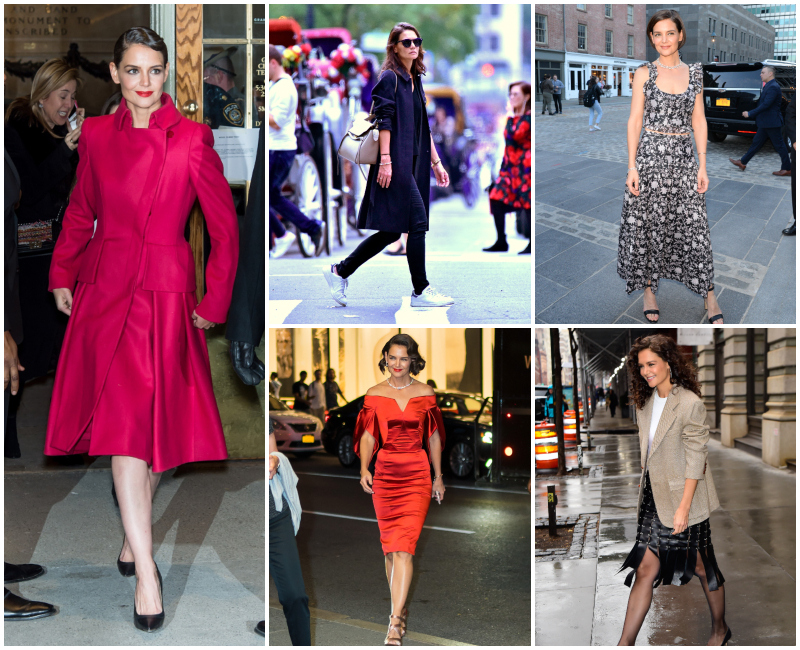 Katie Holmes’ Best Fashion Moments Walking the Streets of New York City! | Getty Images Photo by Gilbert Carrasquillo/GC Images & James Devaney/GC Images & Raymond Hall/GC Images & Gotham/GC Images