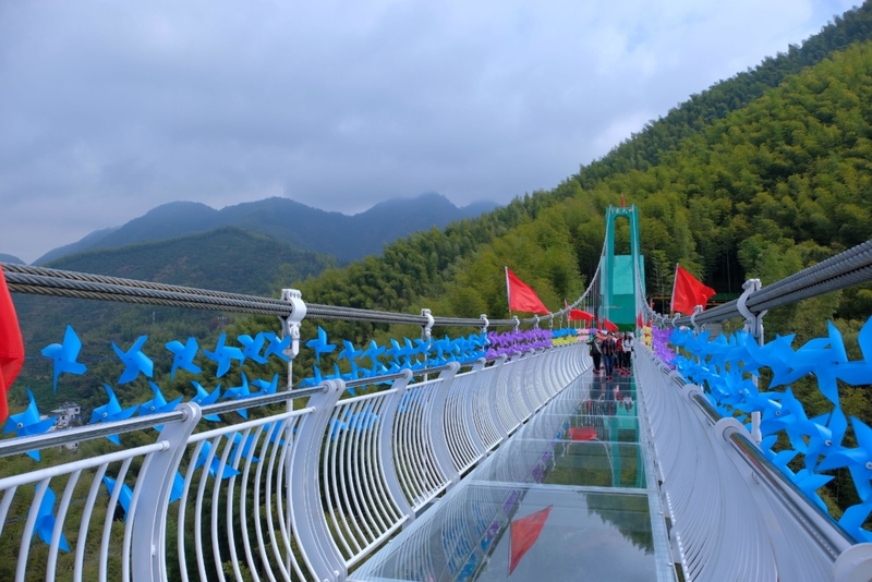 Suspension Glass Bridge - China | Alamy Stock Photo by CK KOH