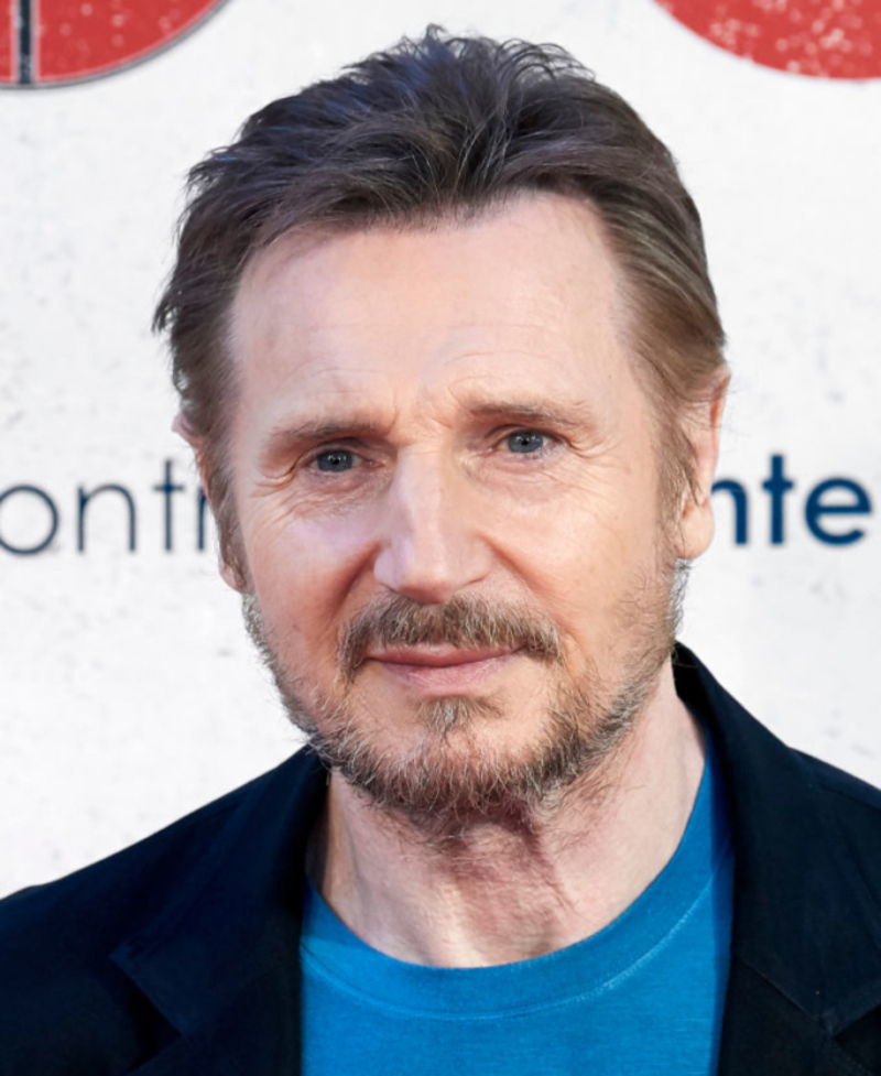 Liam Neeson– After the show | Getty Images Photo by Carlos R. Alvarez/WireImage