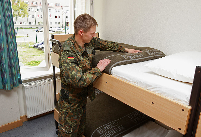 Military Bed-Making | Getty Images Photo by Andreas Rentz
